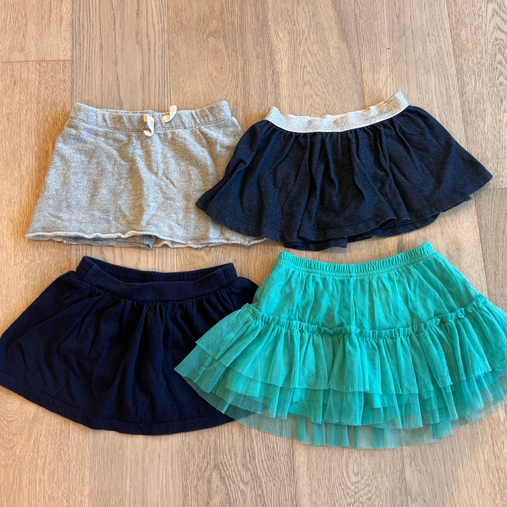 Bundle of 4 Skorts Girls Size 3T